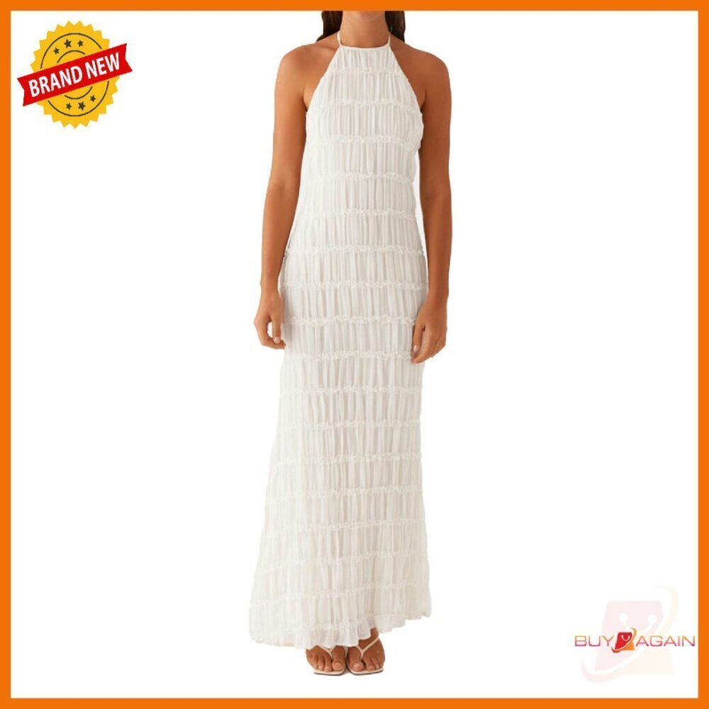 Backless Halter Maxi Dress Formal Wedding Guest Beach Vacation